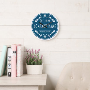 Grande Horloge Ronde Nom d'entreprise établi, Décoratif
