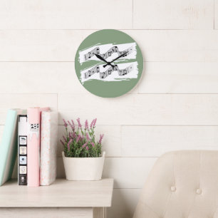 Grande Horloge Ronde Notes musicales
