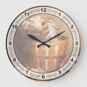 Grande Horloge Ronde Nourriture - Pain - Ton pain quotidien