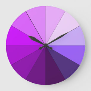 Grande Horloge Ronde nuances de pourpre