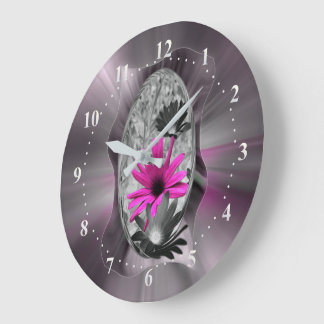 Grande Horloge Ronde Nuances de pourpre