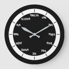 Grande Horloge Ronde Numéro de lettre