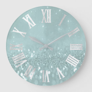 Grande Horloge Ronde Numéros romains métallurgiques minimaux de la Pa