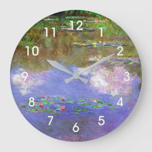 Grande Horloge Ronde Nymphéas, Les Nuages,