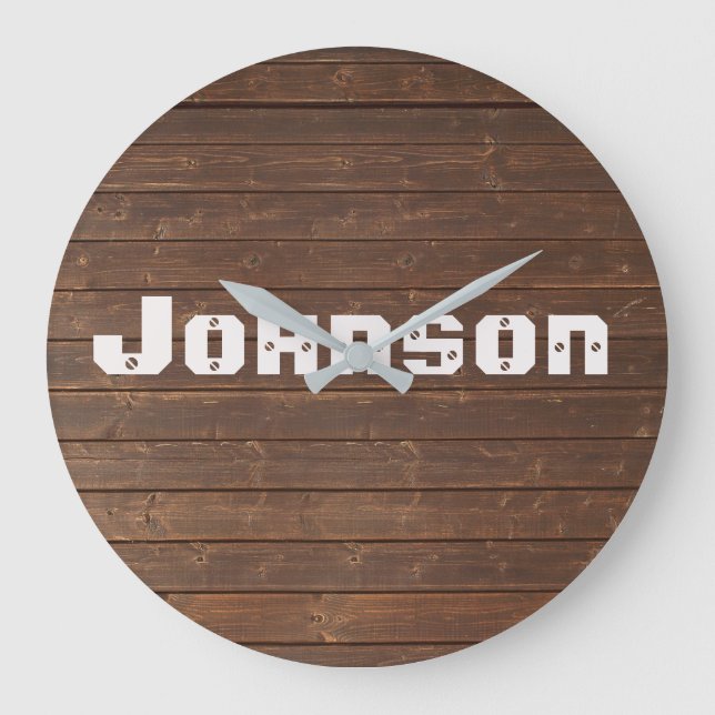 Grande Horloge Ronde oak with family name (Recto)