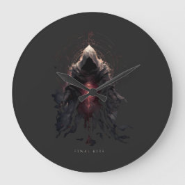 Grande Horloge Ronde Occult Figure Dark Art