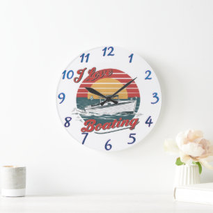 Grande Horloge Ronde Ocean Love Boating