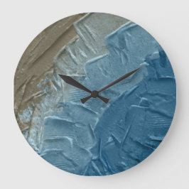 Grande Horloge Ronde Ocean's Edge : Une peinture numérique de la tranqu