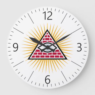 Grande Horloge Ronde Oeil freemasonique