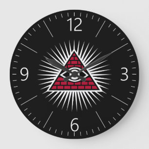 Grande Horloge Ronde Oeil freemasonique