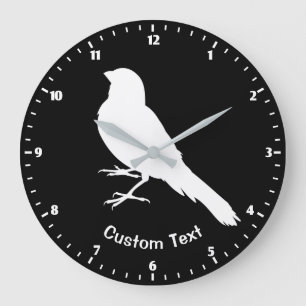 Grande Horloge Ronde Oiseau canarien permanent