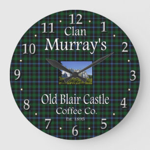 Grande Horloge Ronde Old Blair Castle Coffee Co de Clan Murray.