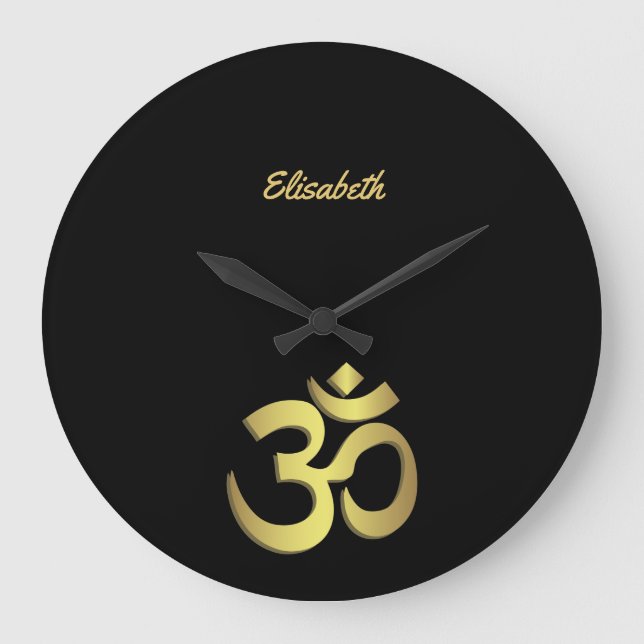 Grande Horloge Ronde Om ( Aum ) Namaste yoga (Recto)