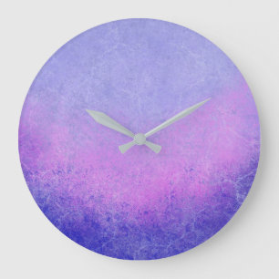Grande Horloge Ronde Ombre pourpre texturisé