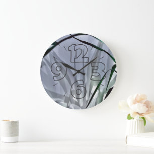 Grande Horloge Ronde Ombres grises