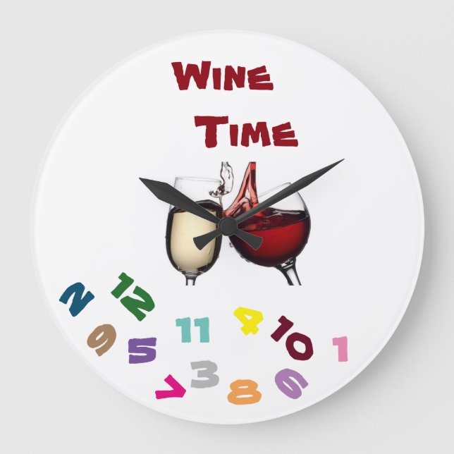GRANDE HORLOGE RONDE "ON ***WINE TIME****" (Recto)