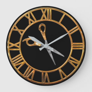 Grande Horloge Ronde Or de styliste