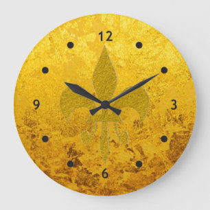 Grande Horloge Ronde OR pur/or leaf with Lilly