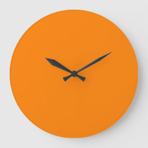 Grande Horloge Ronde Orange
