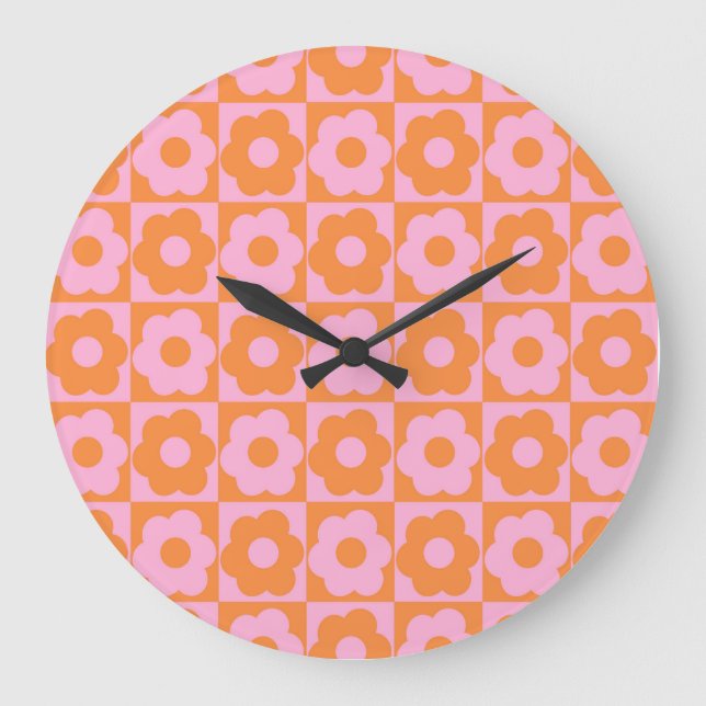 Grande Horloge Ronde Orange rose (Recto)