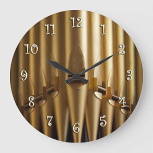 Grande Horloge Ronde Organe pipes round clock