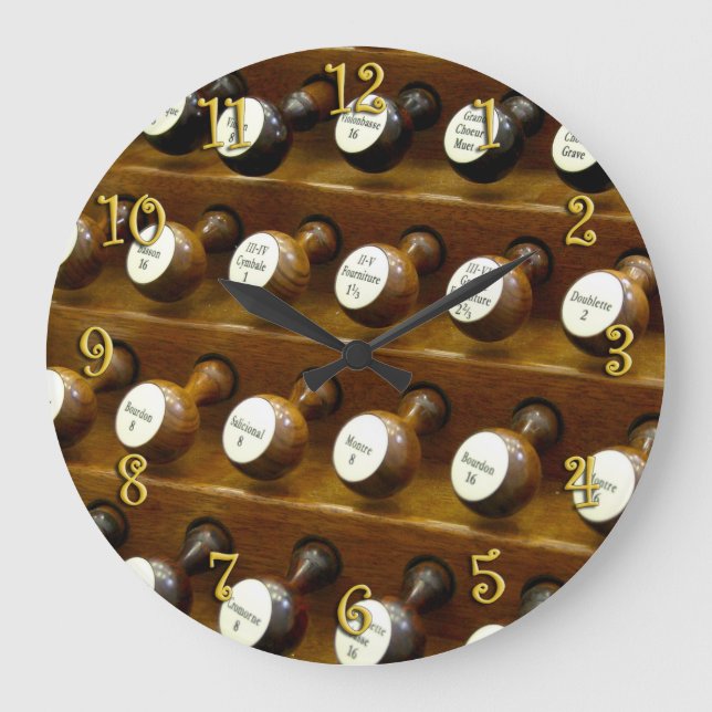 Grande Horloge Ronde Orgue arrête l'horloge murale (Recto)