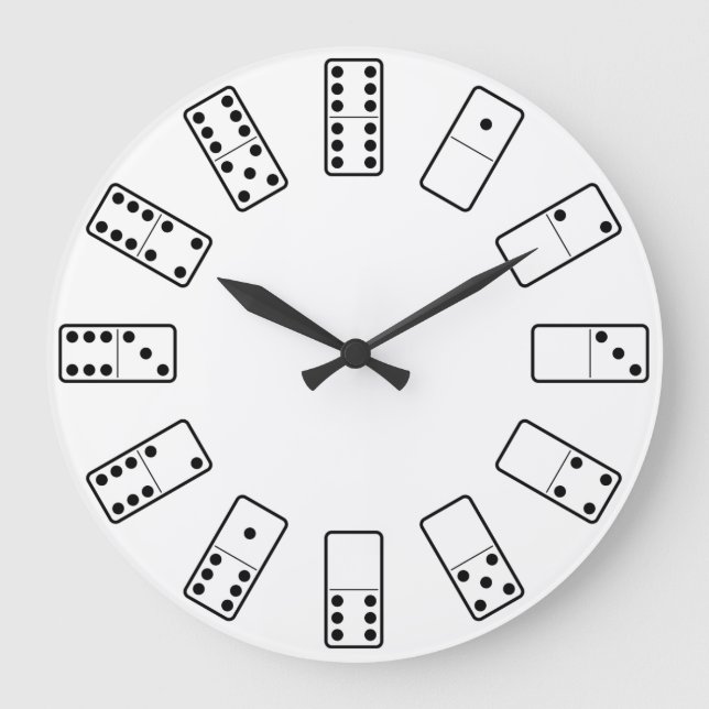Grande Horloge Ronde Original black and white domino (Recto)