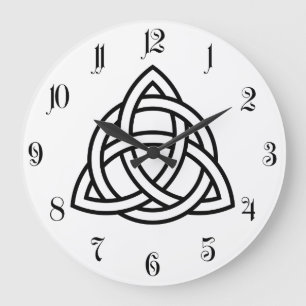 Grande Horloge Ronde Original Celtic Triquetra Knot black icon