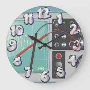 Grande Horloge Ronde Oscilloscope