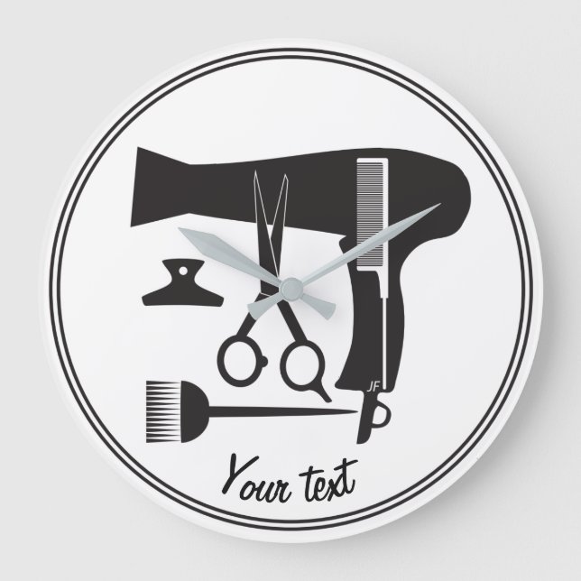 Grande Horloge Ronde Outils de coiffure (Recto)