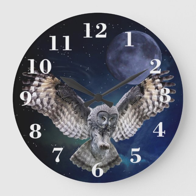 Grande Horloge Ronde Owl in Flight (Recto)
