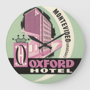 Grande Horloge Ronde Oxford Hotel, Montevideo, Uruguay, Voyage Ancien
