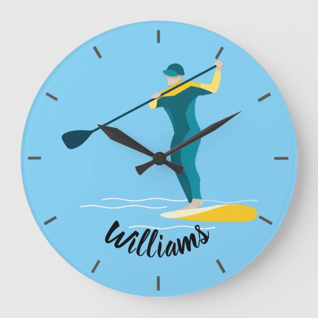 Grande Horloge Ronde Paddleboarding en stand-up (Recto)