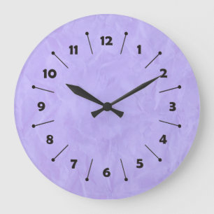 Grande Horloge Ronde PAPIER Arrière - plan TEXTURE - violet