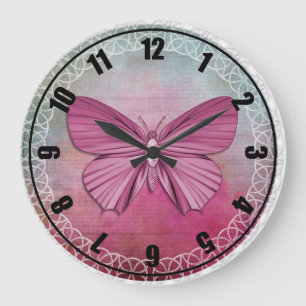 Grande Horloge Ronde Papillon