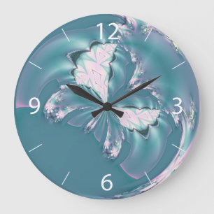 Grande Horloge Ronde Papillon de printemps