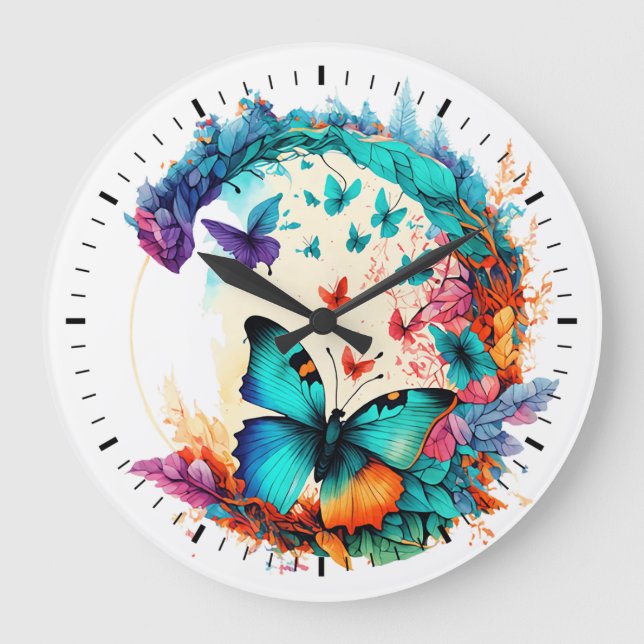 Grande Horloge Ronde Papillon Fantaisie (Recto)