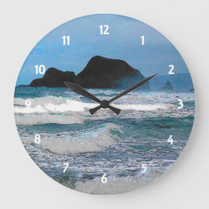 Grande Horloge Ronde Paradis tropical océanique de la côte hawaïenne