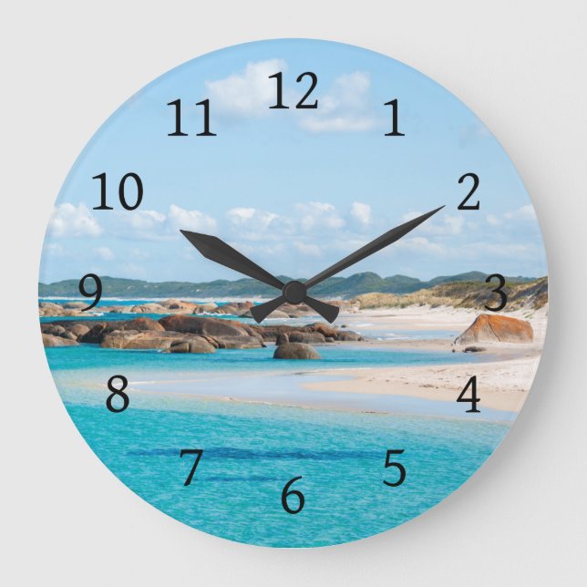 Grande Horloge Ronde Paradise Beach Emerald Sea Greens Pool Australie (Recto)