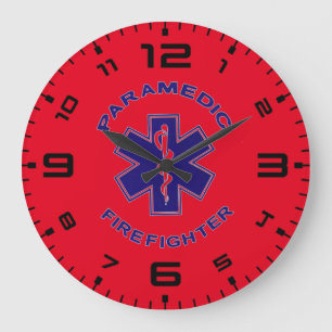 Grande Horloge Ronde Paramedic du pompier