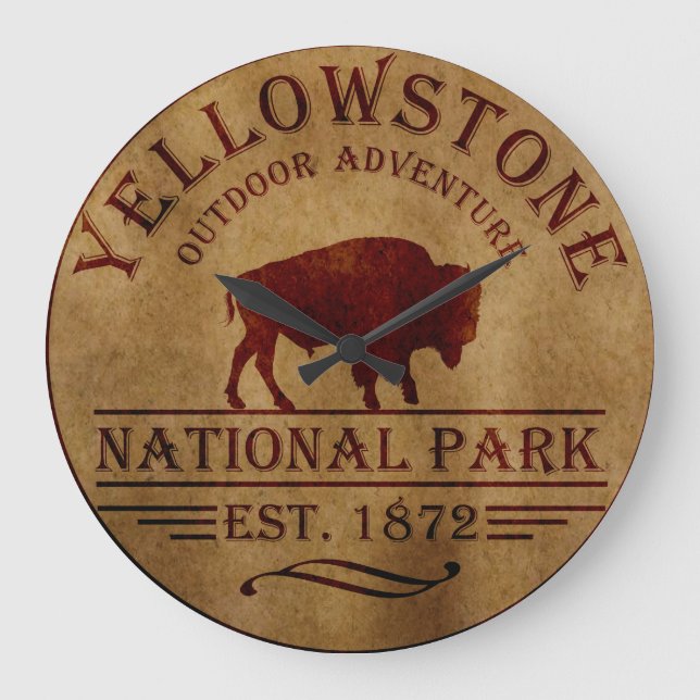 Grande Horloge Ronde Parc national de Yellowstone (Recto)