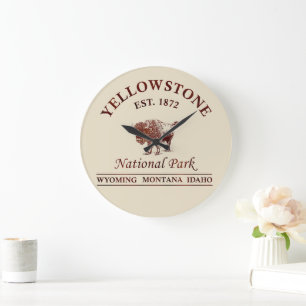 Grande Horloge Ronde Parc national de Yellowstone vintage