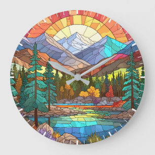 Grande Horloge Ronde Parc national des Rocheuses Verre tendu Rocheuses