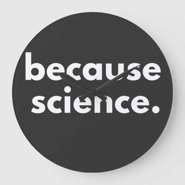 Grande Horloge Ronde Parce que la science (Recto)