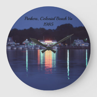 Grande Horloge Ronde Parker's, Colonial Beach Virginie,