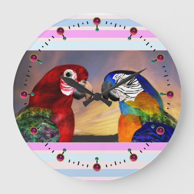 GRANDE HORLOGE RONDE PARROIS HYPER / ARA ROUGE ET BLEU (Recto)