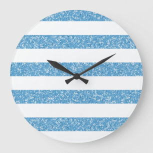 Grande Horloge Ronde Parties scintillant étincelante Regarder les bande
