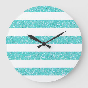 Grande Horloge Ronde Parties scintillant étincelante Regarder les bande