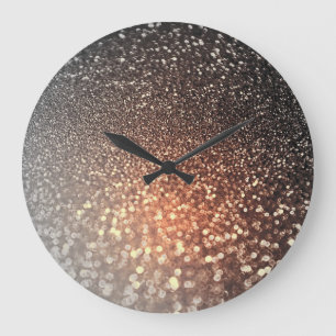Grande Horloge Ronde Parties scintillantes brillantes d'étincelle d'en