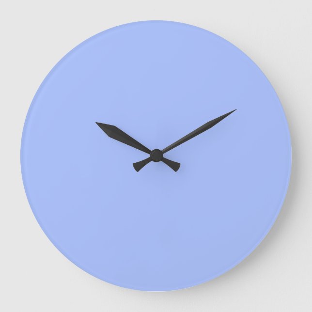 Grande Horloge Ronde Pastel Lavender bleu (Recto)